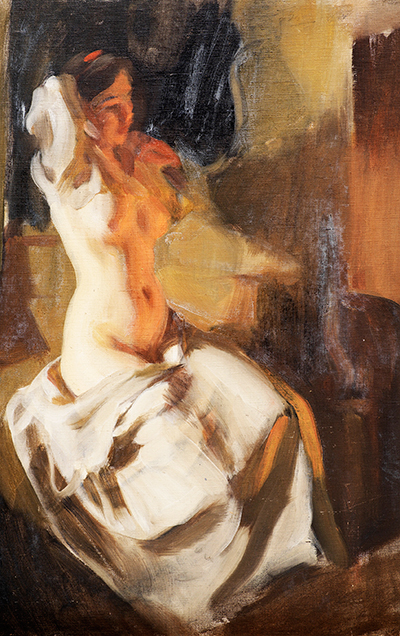 Nude in Fire Light Anders Zorn